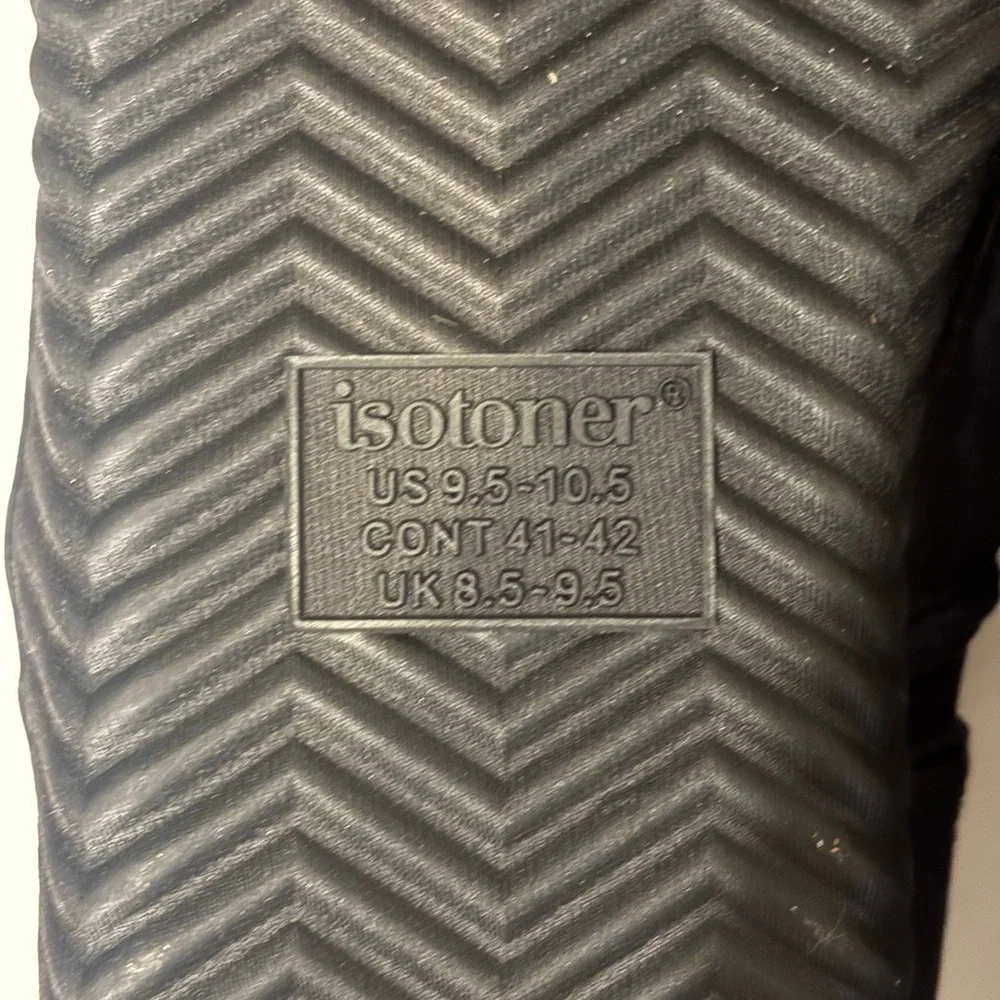 Isotoner Navy Blue Men's Slip-On Slippers Size 9.5-10.5 NWT
